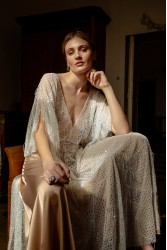 NIDODILEDA Ezra Slit Dress Off White Εκρού Φόρεμα