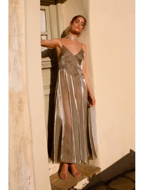 NIDODILEDA Fenella Dress Sleek Chiffon Patterned