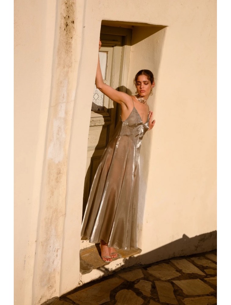 NIDODILEDA Fenella Dress Sleek Chiffon Patterned