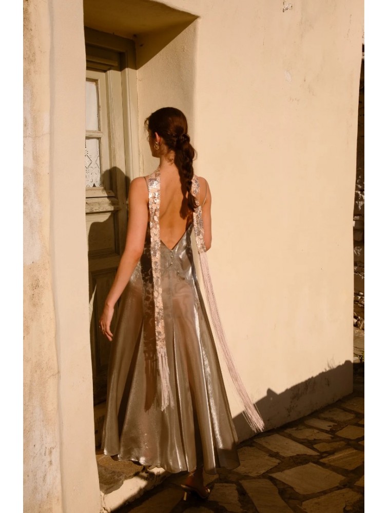 NIDODILEDA Fenella Dress Sleek Chiffon Patterned