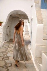 NIDODILEDA Fenella Dress Sleek Chiffon Patterned