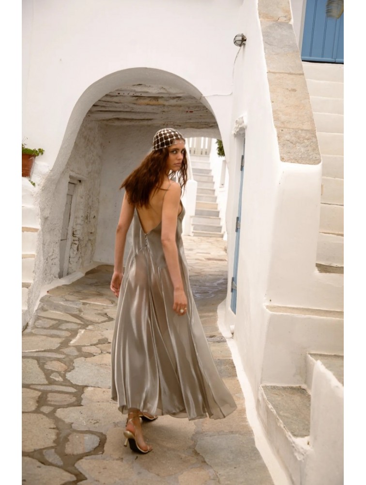 NIDODILEDA Fenella Dress Sleek Chiffon Patterned