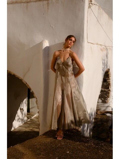 NIDODILEDA Fenella Dress Sleek Chiffon Patterned