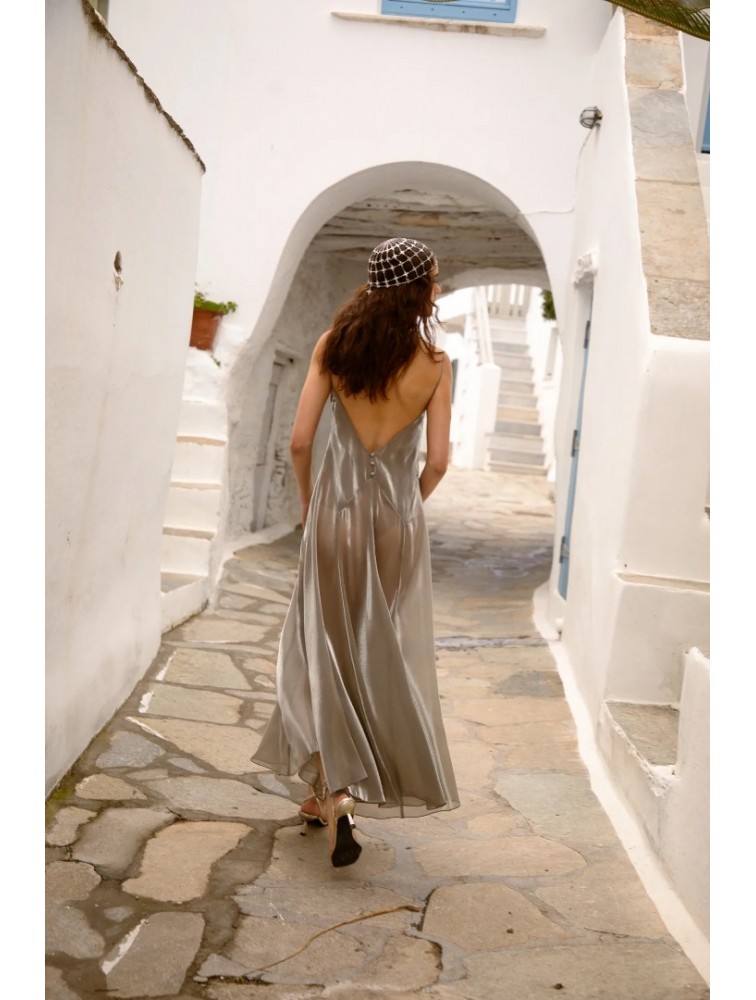 NIDODILEDA Fenella Dress Sleek Chiffon Patterned