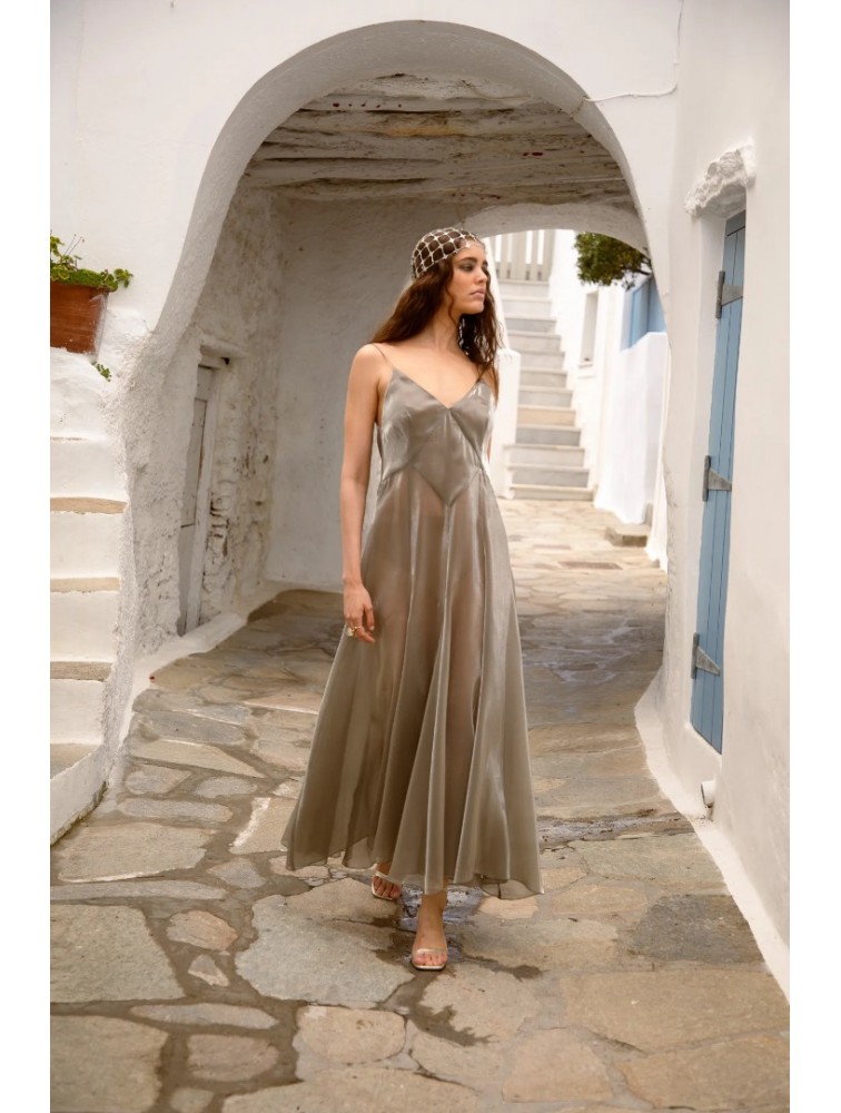 NIDODILEDA Fenella Dress Sleek Chiffon Patterned