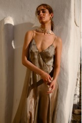 NIDODILEDA Fenella Dress Sleek Chiffon Patterned
