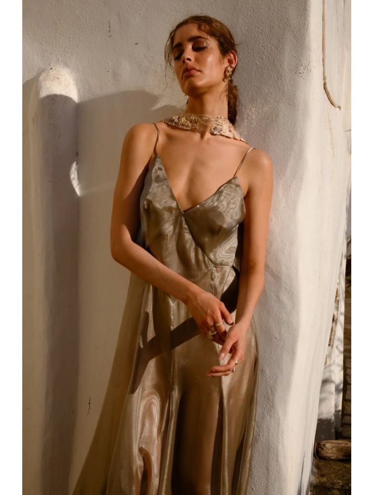 NIDODILEDA Fenella Dress Sleek Chiffon Patterned