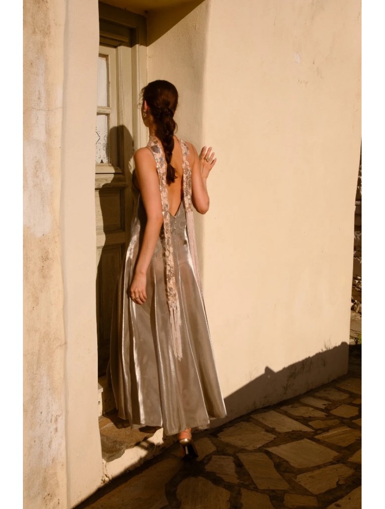 NIDODILEDA Fenella Dress Sleek Chiffon Patterned