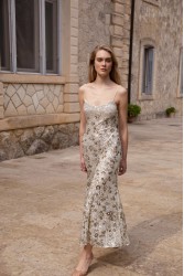 NIDODILEDA Field Dress Beaded Sequined Floral
