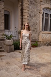 NIDODILEDA Field Dress Beaded Sequined Floral
