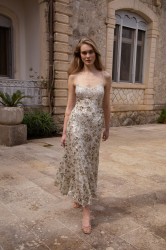 NIDODILEDA Field Dress Beaded Sequined Floral