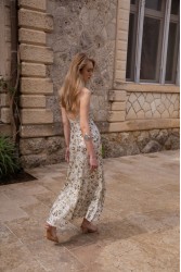 NIDODILEDA Field Dress Beaded Sequined Floral