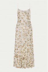 NIDODILEDA Field Dress Beaded Sequined Floral