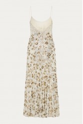 NIDODILEDA Field Dress Beaded Sequined Floral