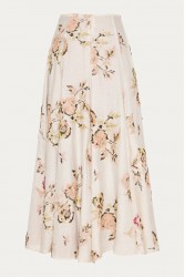 NIDODILEDA Flow Skirt Floral Beaded Slitted Φλοράλ Φούστα