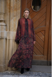NIDODILEDA Full Dress Βουργουνδί Φόρεμα