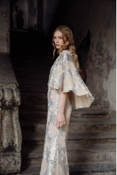 NIDODILEDA Galen Dress Silvery Nude Ασημί Μπεζ Φόρεμα