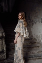 NIDODILEDA Galen Dress Silvery Nude Ασημί Μπεζ Φόρεμα