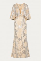 NIDODILEDA Galen Dress Silvery Nude Ασημί Μπεζ Φόρεμα