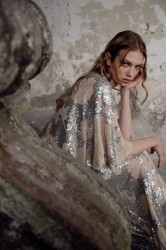 NIDODILEDA Galen Dress Silvery Nude Ασημί Μπεζ Φόρεμα