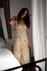 NIDODILEDA Glide Dress Embroidered Cut Out Overlay