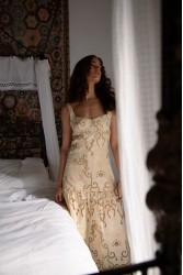 NIDODILEDA Glide Dress Embroidered Cut Out Overlay