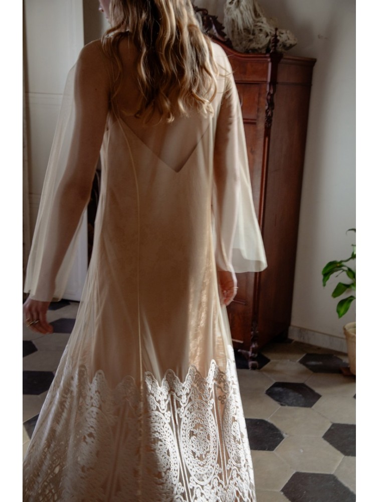 NIDODILEDA Grace Dress Nude Μπεζ Φόρεμα