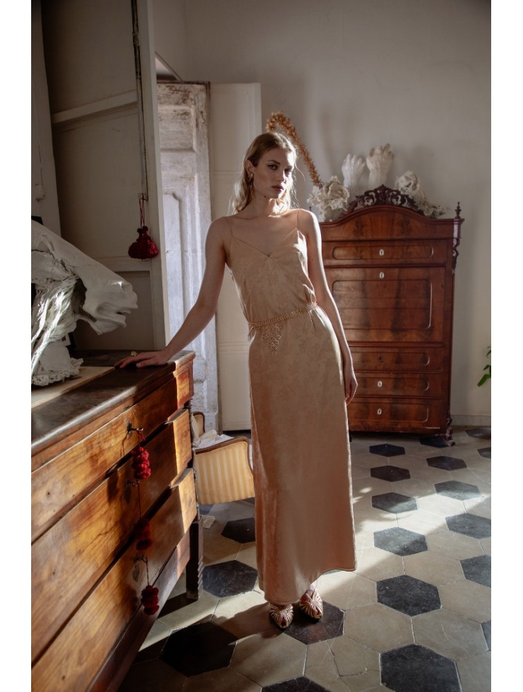 NIDODILEDA Grace Dress Nude Μπεζ Φόρεμα
