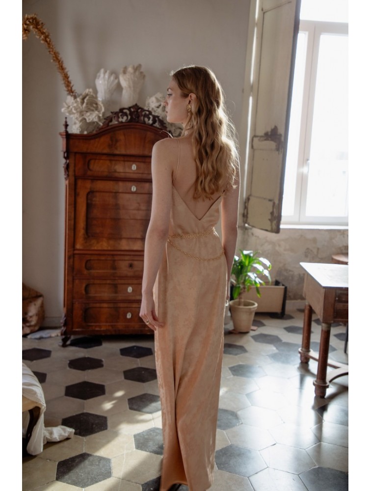 NIDODILEDA Grace Dress Nude Μπεζ Φόρεμα
