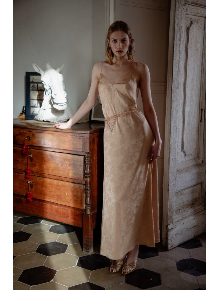 NIDODILEDA Grace Dress Nude Μπεζ Φόρεμα