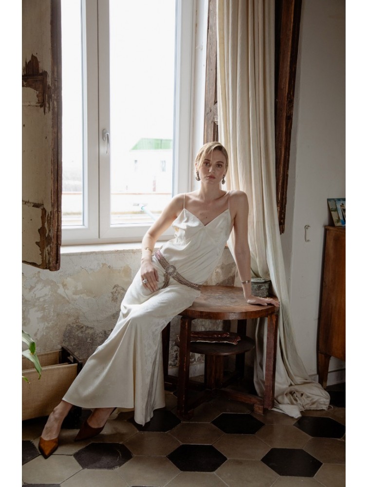 NIDODILEDA Grace Dress Off White Εκρού Φόρεμα