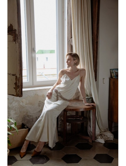 NIDODILEDA Grace Dress Off White Εκρού Φόρεμα
