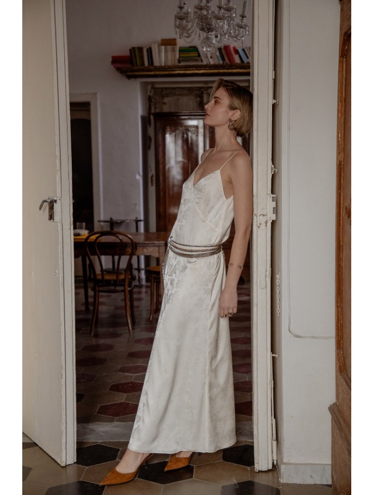 NIDODILEDA Grace Dress Off White Εκρού Φόρεμα