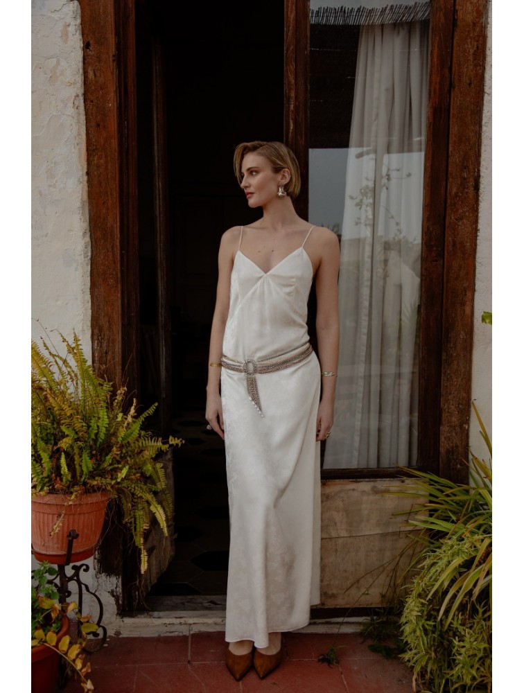 NIDODILEDA Grace Dress Off White Εκρού Φόρεμα