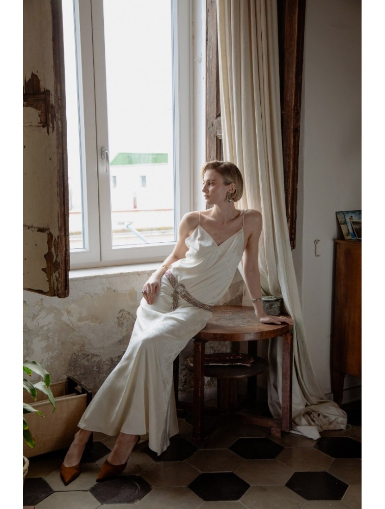 NIDODILEDA Grace Dress Off White Εκρού Φόρεμα