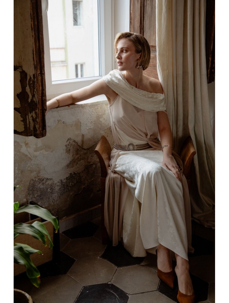 NIDODILEDA Grace Dress Off White Εκρού Φόρεμα