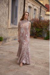 NIDODILEDA Ground Shawl Foil Printed Tulle