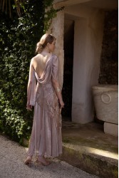 NIDODILEDA Ground Shawl Foil Printed Tulle