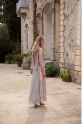 NIDODILEDA Ground Shawl Foil Printed Tulle