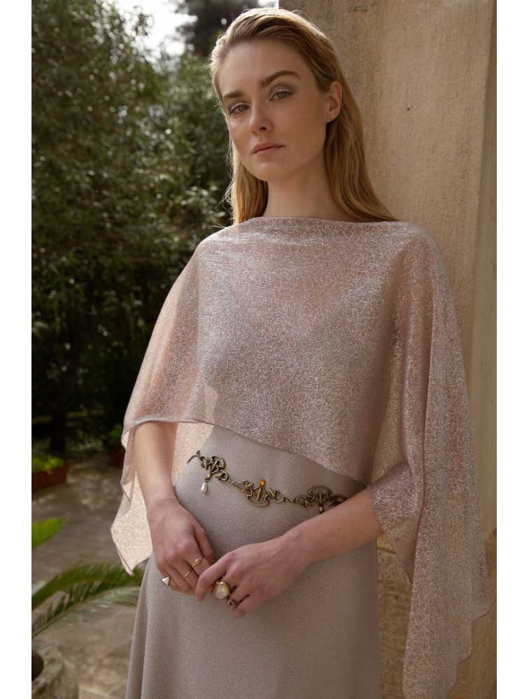 NIDODILEDA Ground Shawl Foil Printed Tulle