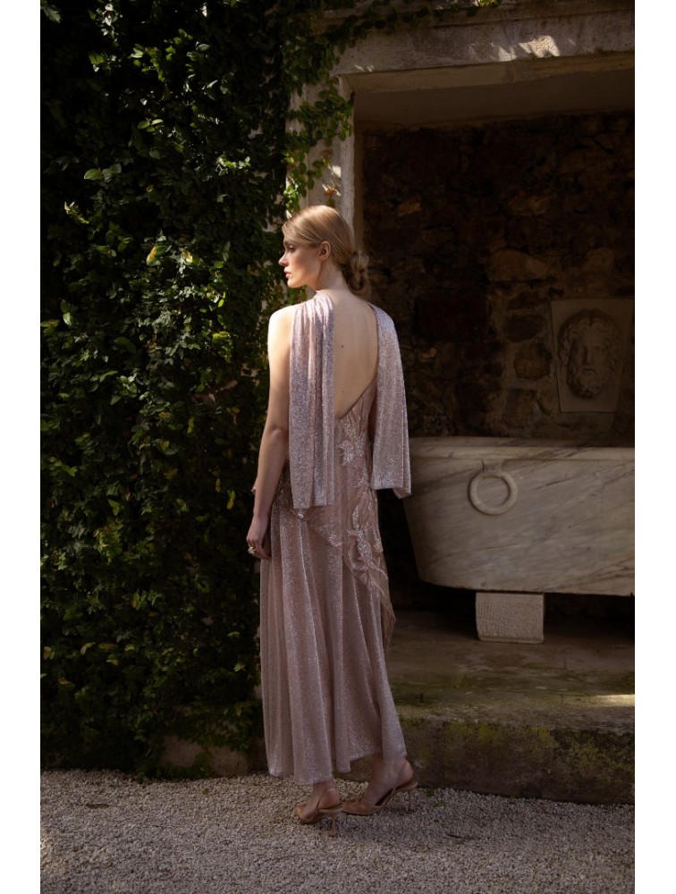 NIDODILEDA Ground Shawl Foil Printed Tulle