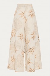 NIDODILEDA Homeward Pants Embroidered Overlay Μπεζ Παντελόνα