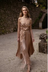 NIDODILEDA Horizon Choker Style Belt Sequined Embroidered Fringe Detailing