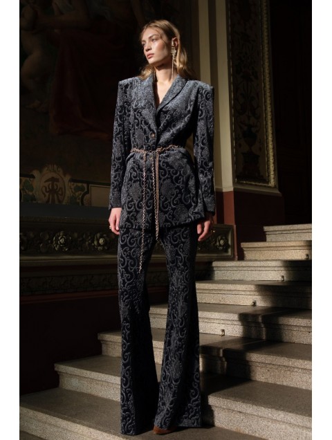 NIDODILEDA Impress anthracite velvet bottoms NIDODILEDA Impress anthracite velvet bottoms