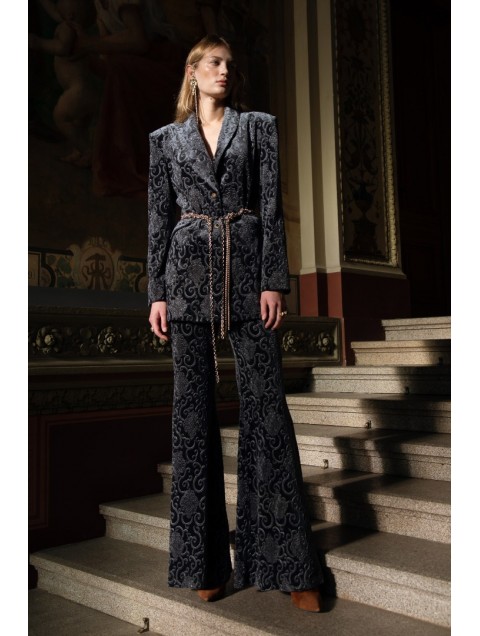 NIDODILEDA Impress anthracite velvet bottoms NIDODILEDA Impress anthracite velvet bottoms