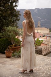 NIDODILEDA Interim Dress Beaded Sequined Net