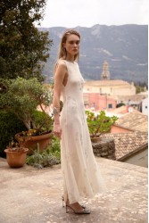 NIDODILEDA Interim Dress Beaded Sequined Net