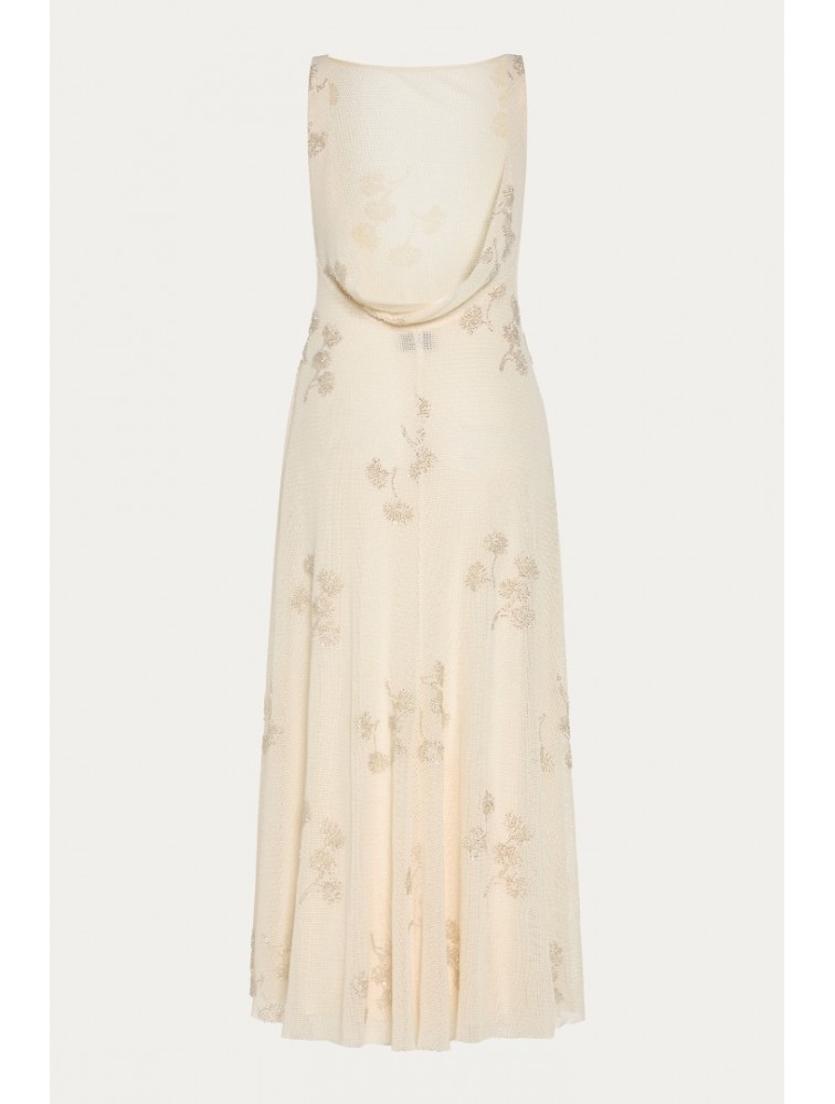 NIDODILEDA Interim Dress Beaded Sequined Net