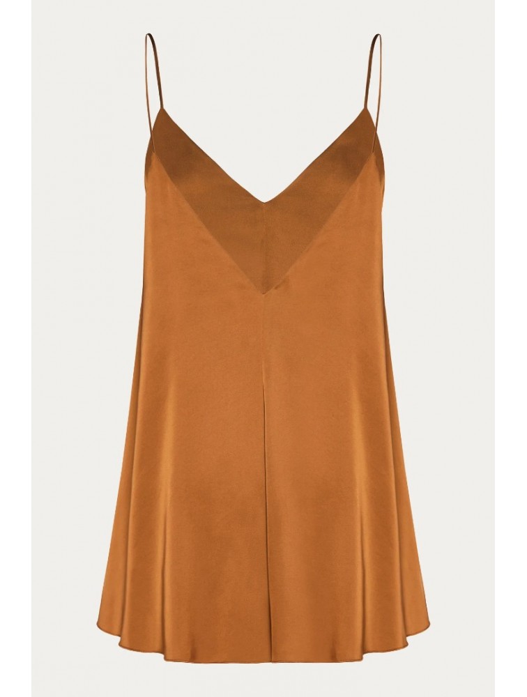 NIDODILEDA Iter Playsuit Satin Lingerie Bronze