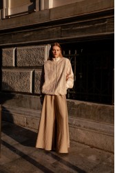 NIDODILEDA Jareth Jacket Dress Crochet Embellished Εκρού Σακάκι Φόρεμα με Κροσέ Διακόσμηση